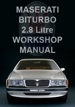 Maserati 2.8 Litre Biturbo 1981-1994 Workshop Repair Manual