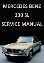 Mercedes Benz W110, W111, W112, W113, 1959-1966 Workshop Service repair Manual Download PDF
