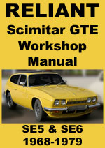 Reliant Scimitar GTE, 1968-1979 Workshop Repair Manual