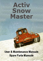 Aktiv Snow Master Workshop Repair Manual, User Manual and Parts Manual Package 