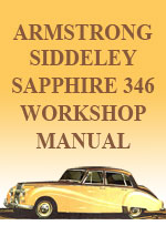 Armstrong Siddeley Sapphire 346 Saloon Workshop Repair Manual