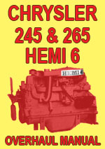 Chrysler Hemi 6 cylinder 215, 245, 265 Engine Workshop Repair Manual