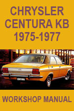 Chrysler Centura KB Workshop Repair Manual
