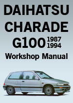 Daihatsu Charade G100, 1987-1994 Workshop Repair Manual