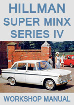 Hillman Super Minx Series IV 1965-1967 Workshop Repair Manual