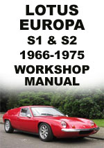 Lotus Europa Series 1 and 2 Workshop Manual