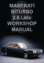 Maserati 2.5 Litre Biturbo 1981-1994 Workshop Repair Manual