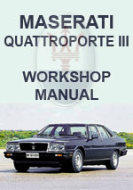 Maserati Quattroporte III 1981-1994 Workshop repair Manual