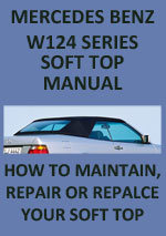 Mercedes Benz W124 Series Convertible Soft Top Workshop Repair Manual Download PDF