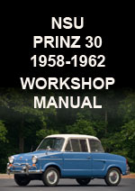 NSU Prinz 30 1958-1962 Workshop Service Repair and Spare Parts Manual Download PDF