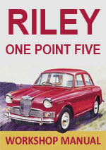 Riley One Point Five1957-1965 Workshop Repair Manual Download PDF