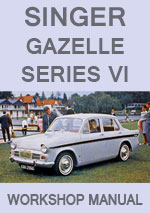 Singer Gazelle Series VI 1965-1967 Workshop Repair Manual