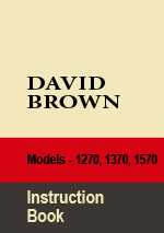 David Brown Tractor Models 1270-1570 Repair Manual