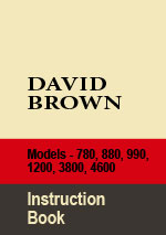 David Brown Tractor Models 780-4600 repair Manual
