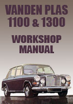 Vandan Plas Princess 1100 and 1300 Workshop Manual